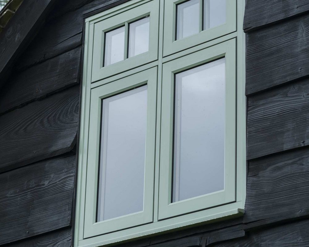 double-glazed windows - green